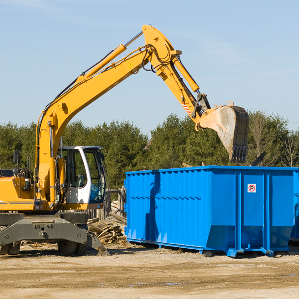 what size residential dumpster rentals are available in Hillsdale KS